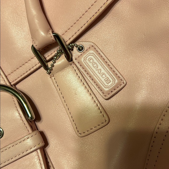 Coach Light Pink Leather Satchel - Picture 2 of 16